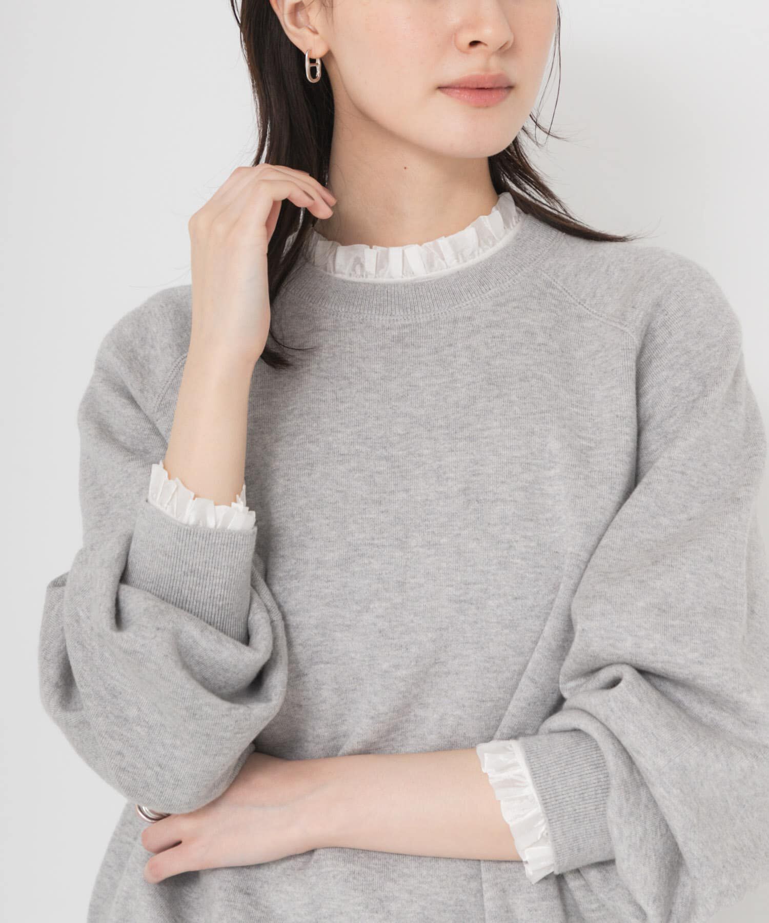URBAN RESEARCH「フリルデザインシアーカットソー」|Tシャツ・カットソー|