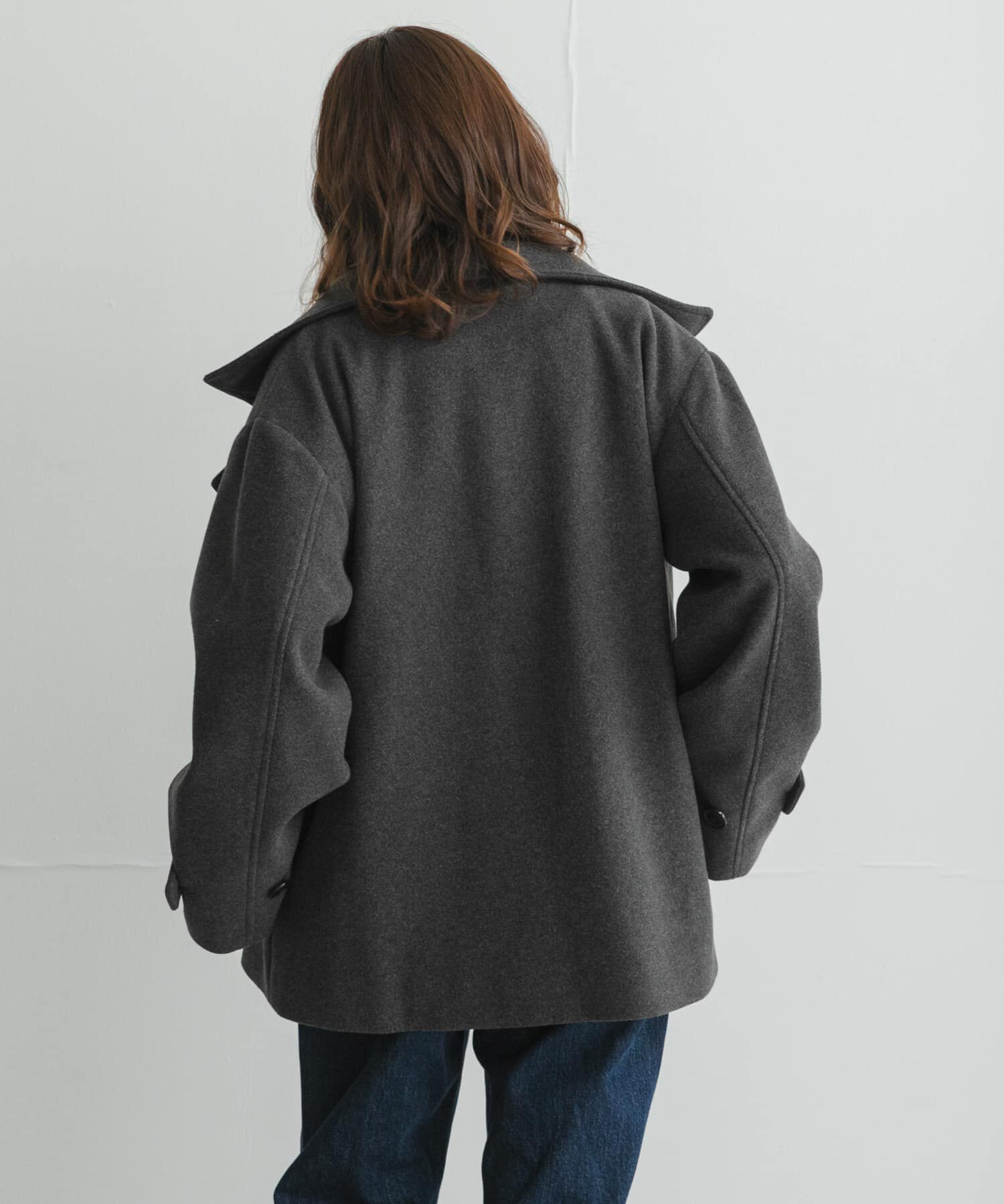 Sonny Label 「メルトンジャージースタンドカラーコート」|ノーカラーコート|