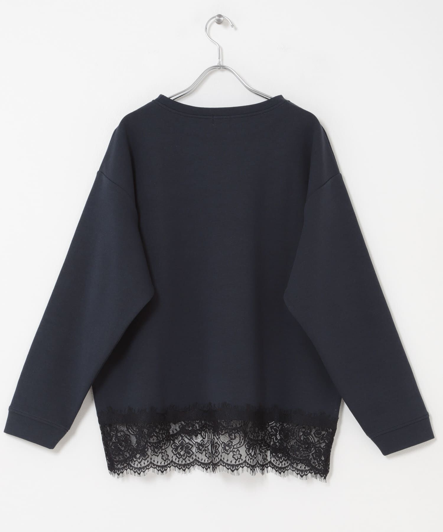 URBAN RESEARCH DOORS「ダブルフェイス裾レースプルオーバー 26AW」|Tシャツ・カットソー|