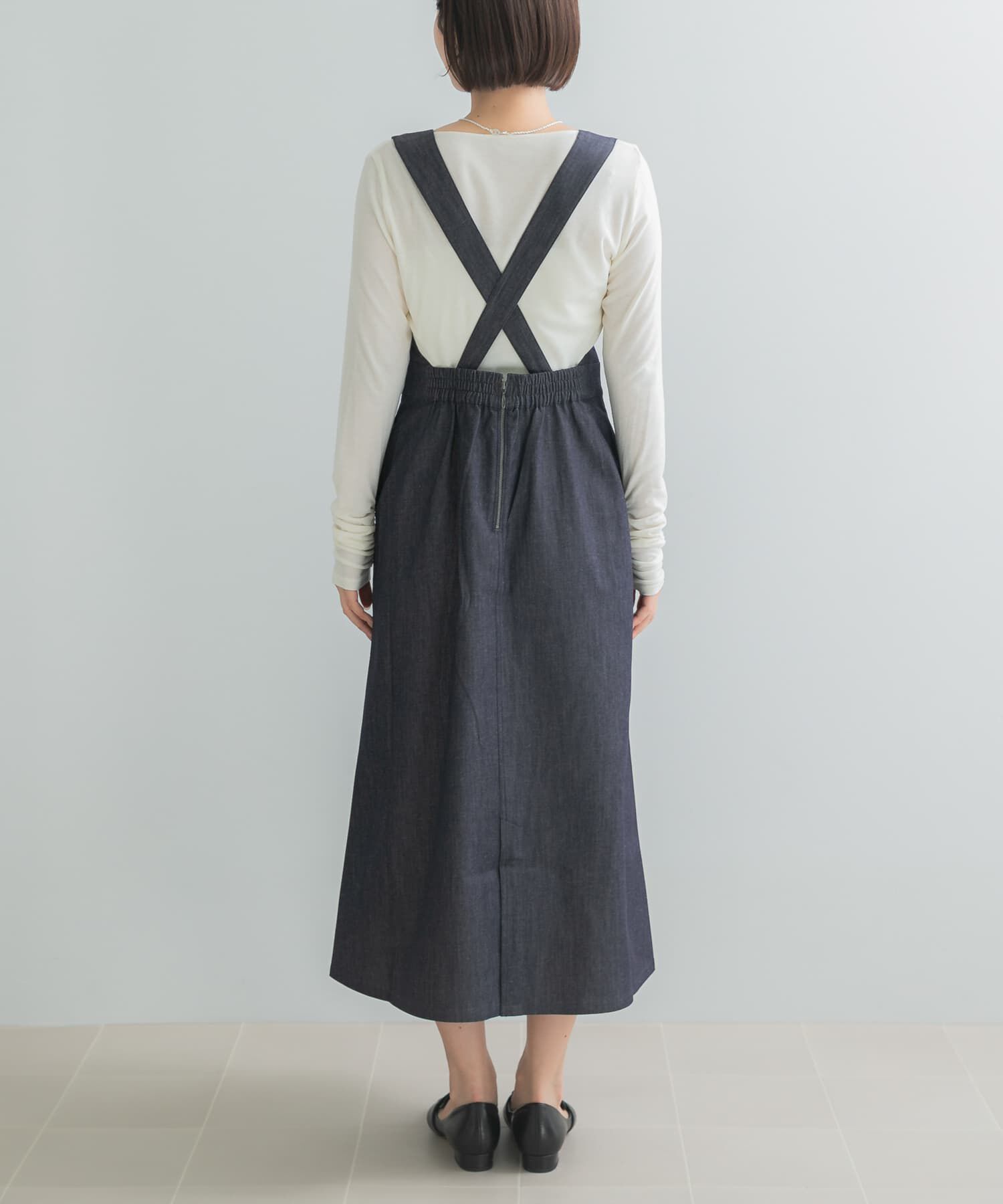 URBAN RESEARCH ROSSO「MARILYN MOON DENIM JUMPER SKIRT」|ジャンパースカート|