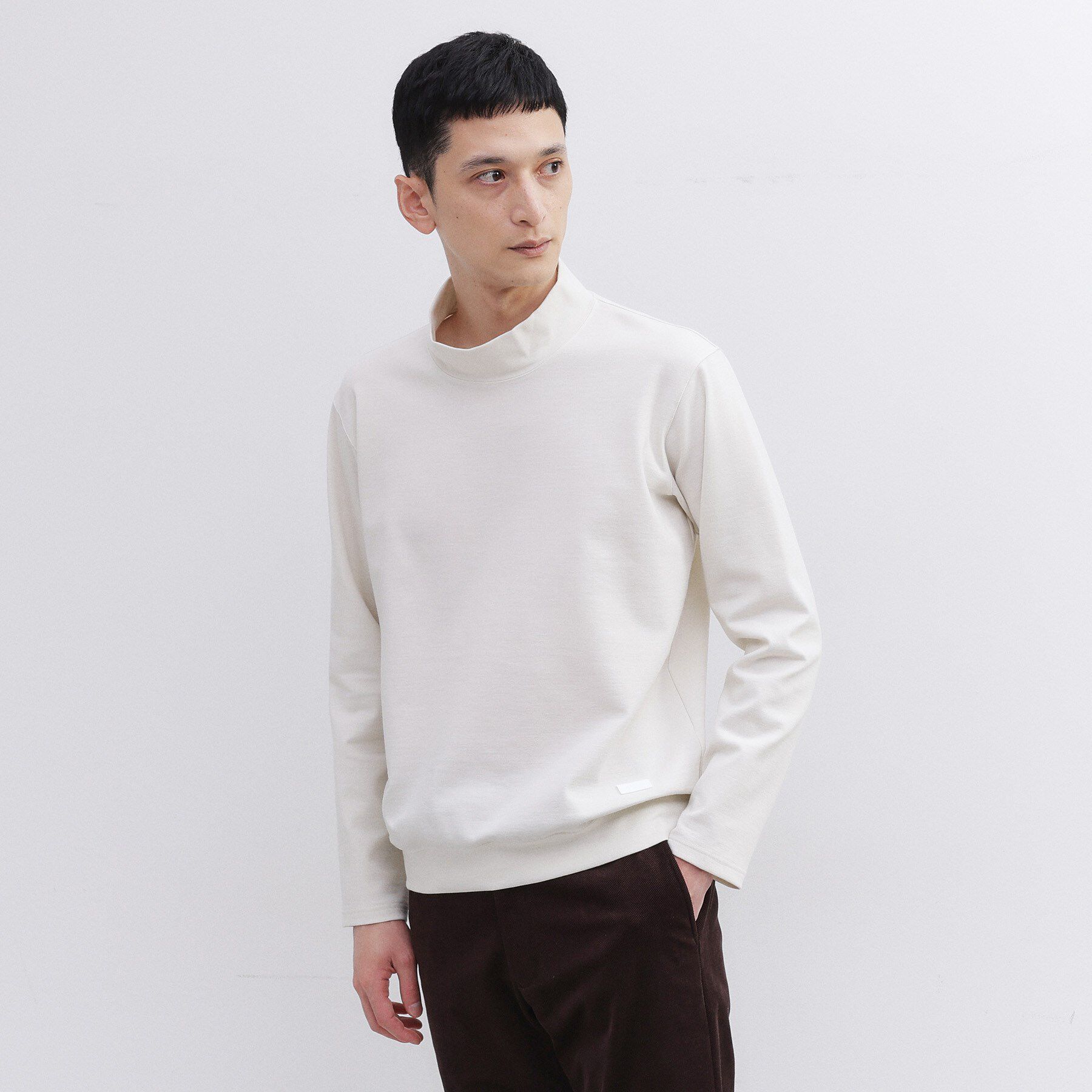 TAKEO KIKUCHI「【Sサイズ～】ウォーム ミラノリブ オフネック プルオーバー」|Tシャツ・カットソー|
