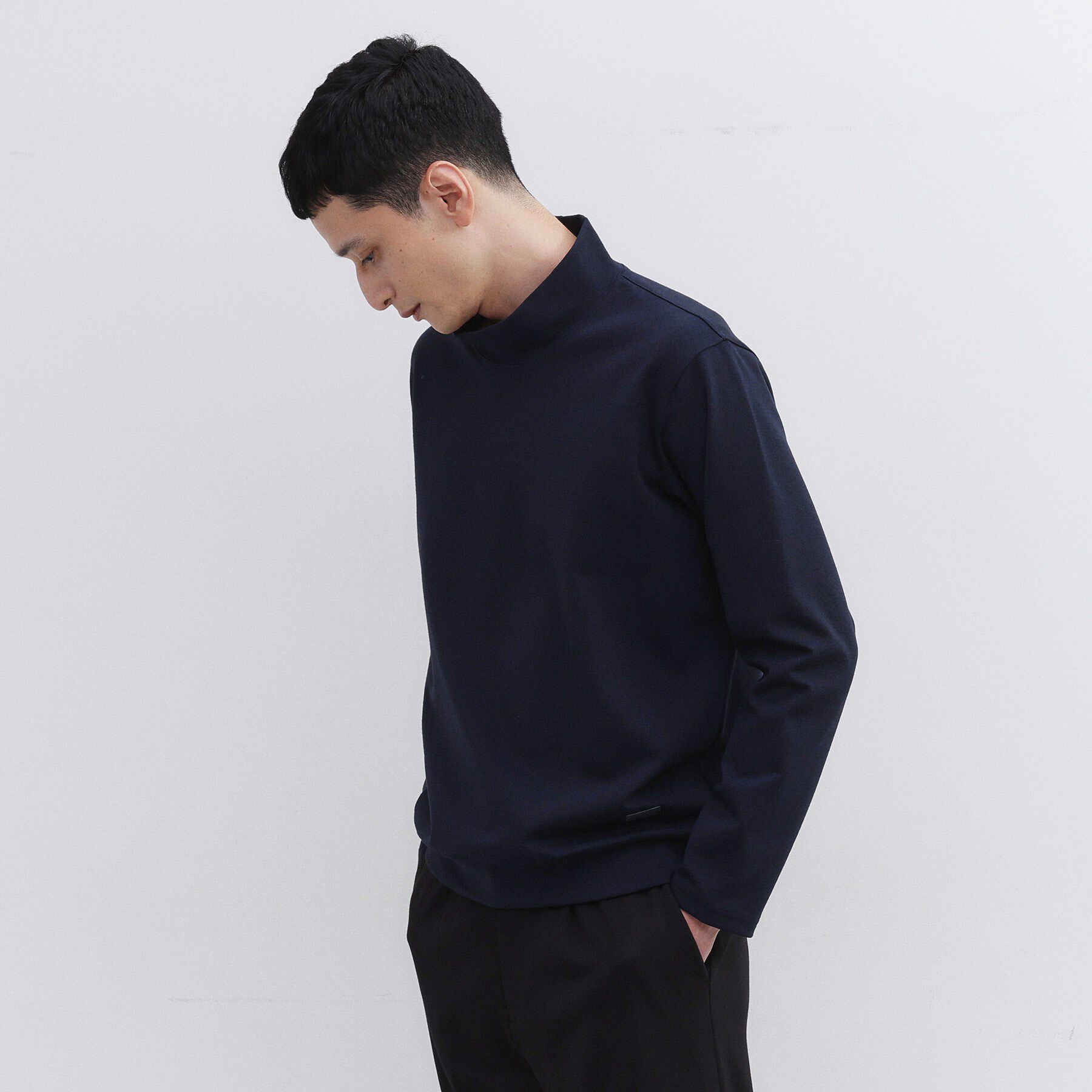 TAKEO KIKUCHI「【Sサイズ～】ウォーム ミラノリブ オフネック プルオーバー」|Tシャツ・カットソー|