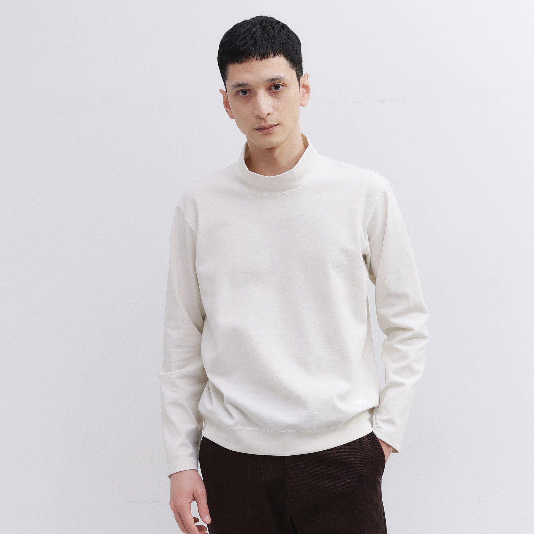 TAKEO KIKUCHI「【Sサイズ～】ウォーム ミラノリブ オフネック プルオーバー」|Tシャツ・カットソー|