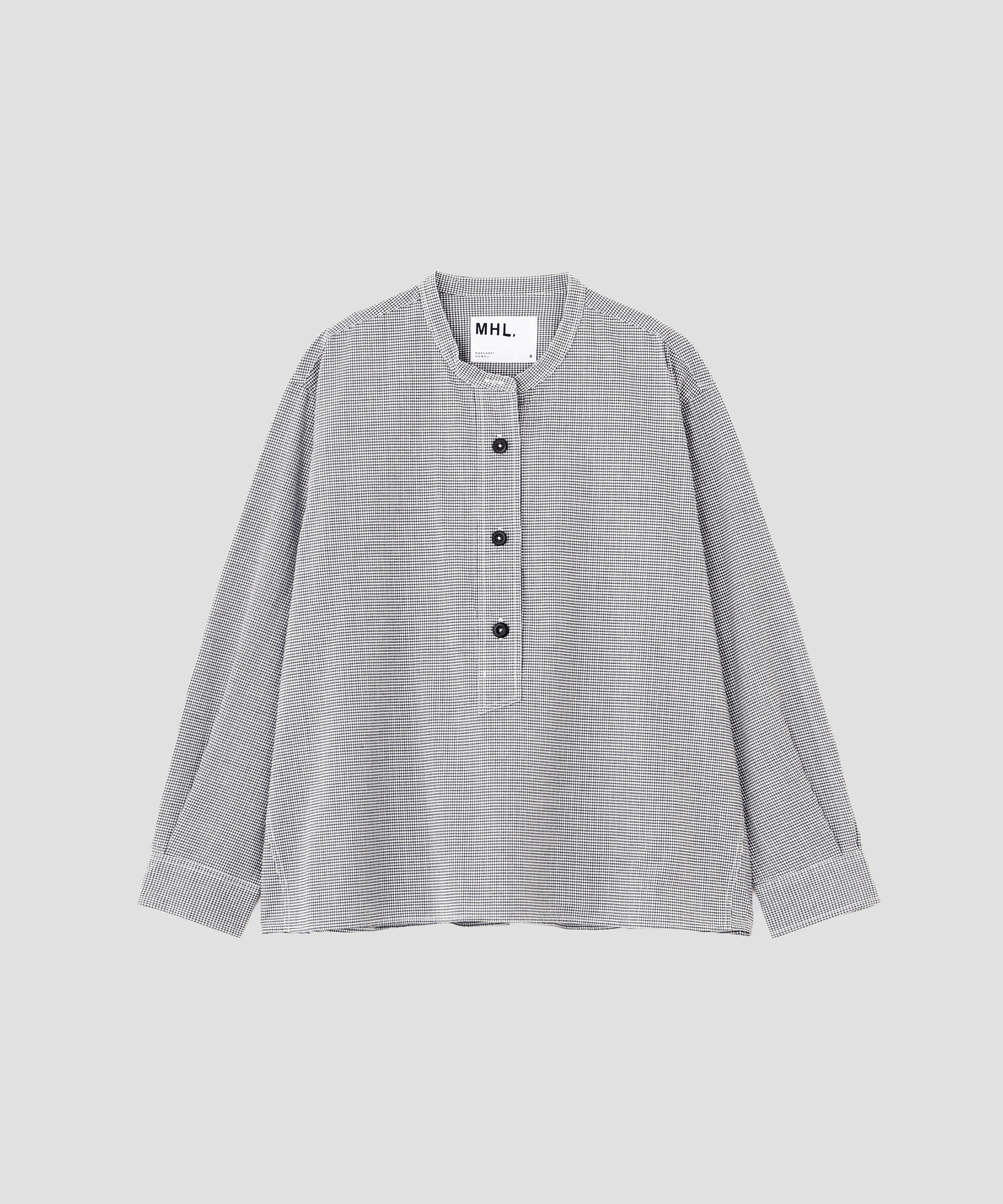 MHL.「TINY GINGHAM COTTON SHIRT」|シャツ・ブラウス|