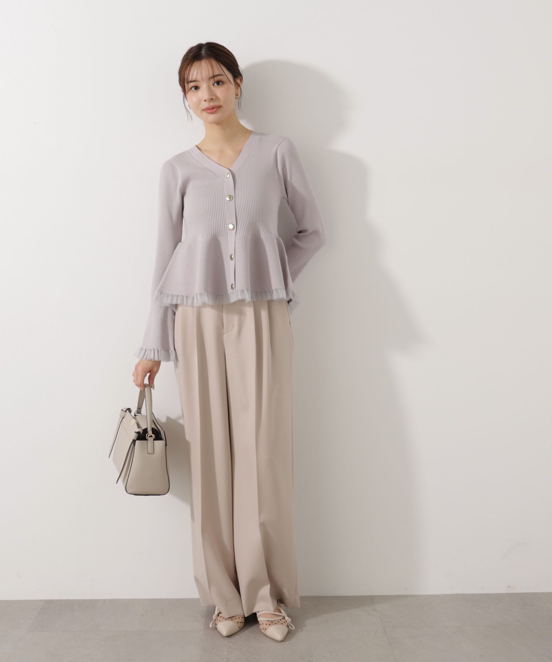 PROPORTION BODY DRESSING「2タックワイドパンツ 26SS」|その他|ベージュ