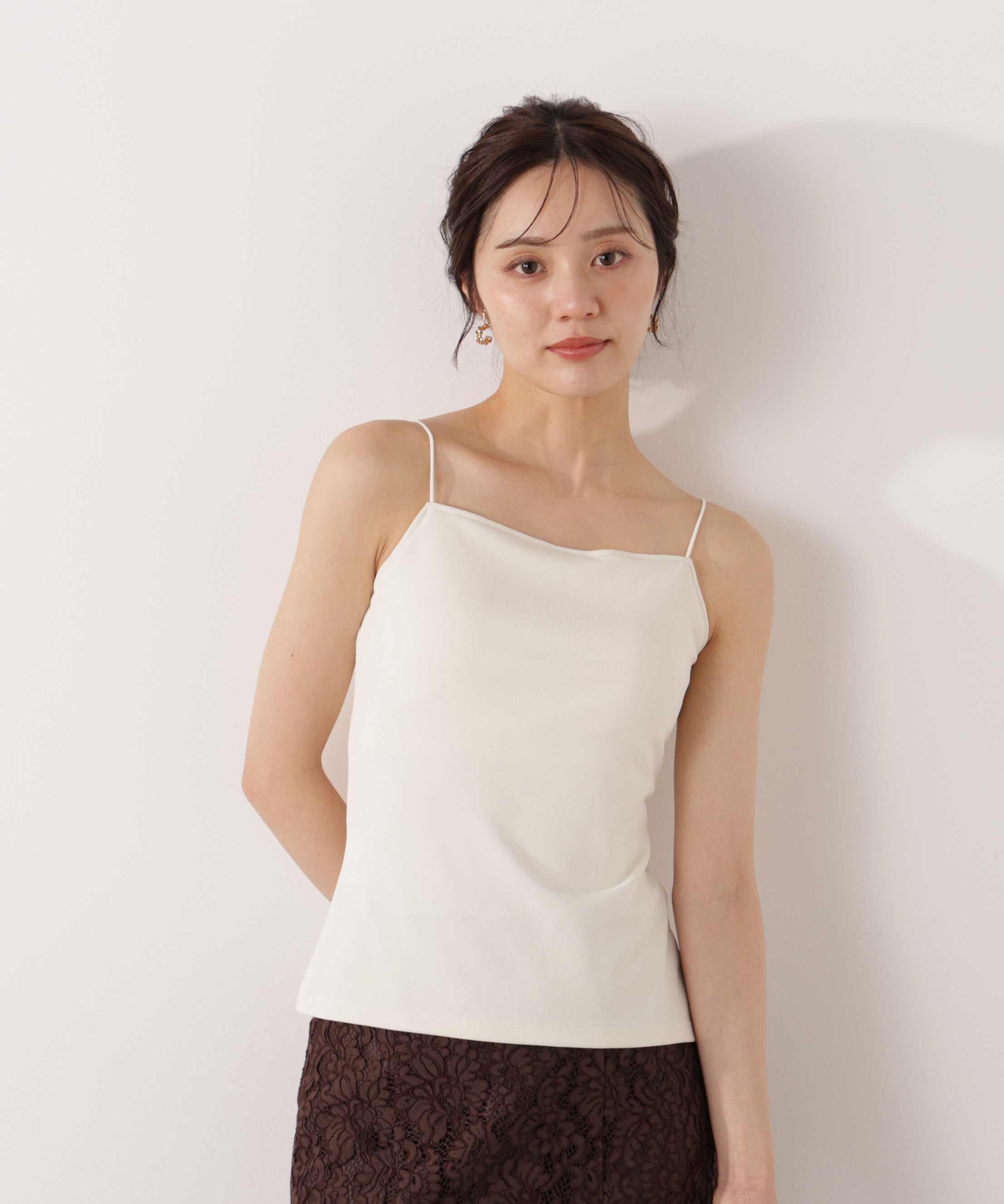 PROPORTION BODY DRESSING「ちら見えガード安心カップ付キャミソール　26SS」|Tシャツ・カットソー|