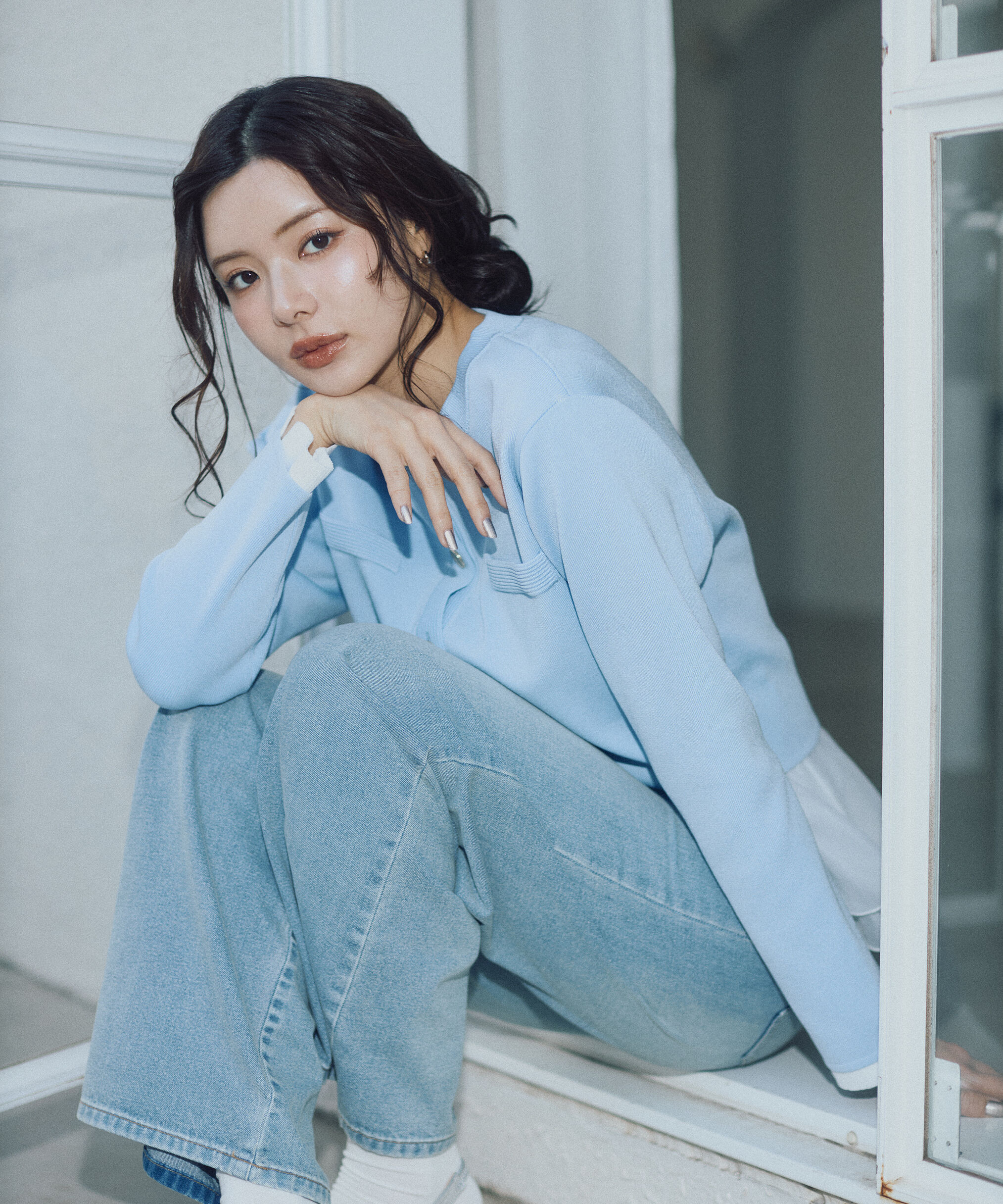 PROPORTION BODY DRESSING「〈a/mie〉シルク混ニットカーディガン　26SS」|ニット・セーター|