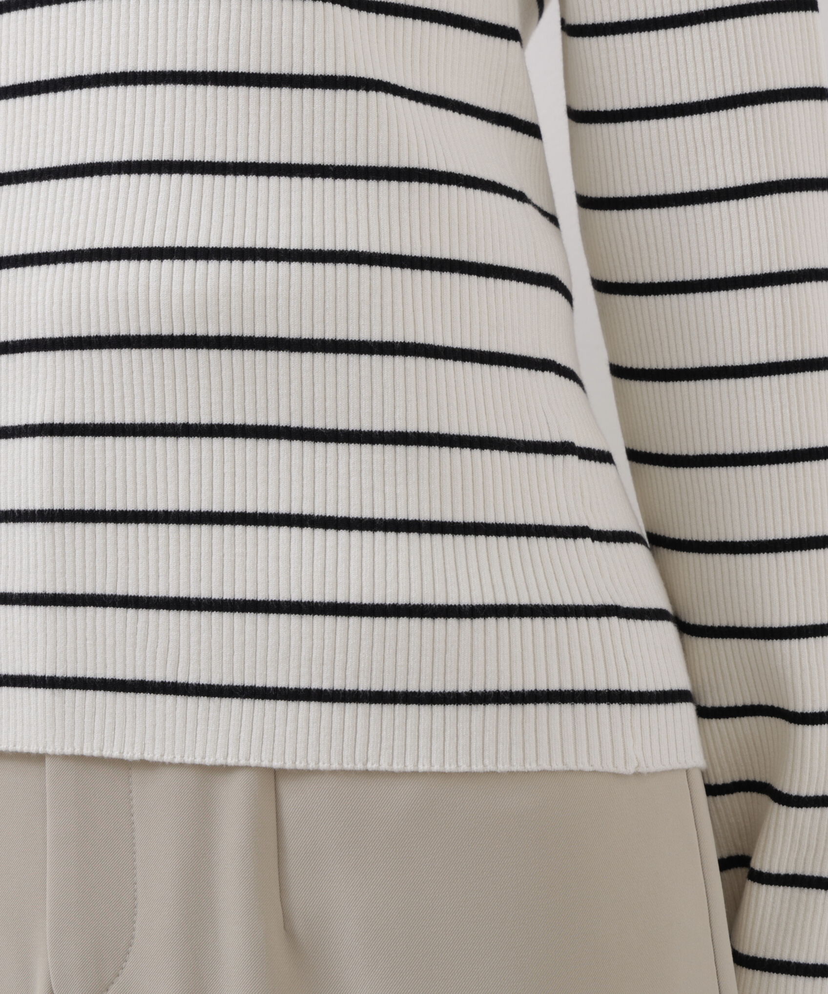 PROPORTION BODY DRESSING「〈a/mie〉ビッグカラーリブニット　　26SS」|カーディガン|