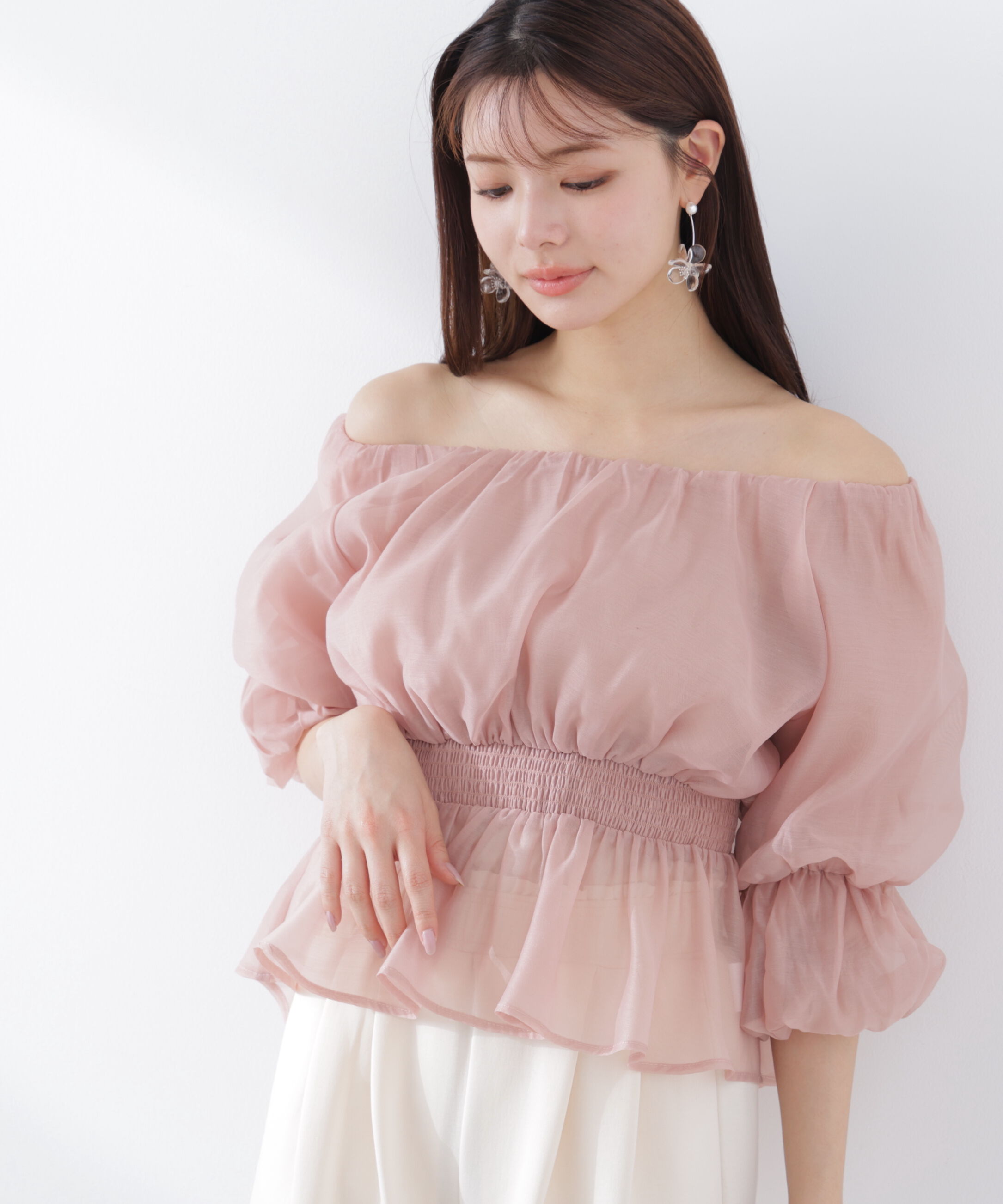 PROPORTION BODY DRESSING「2wayオフショルフィッシュテールブラウス　26SS」|シャツ・ブラウス|