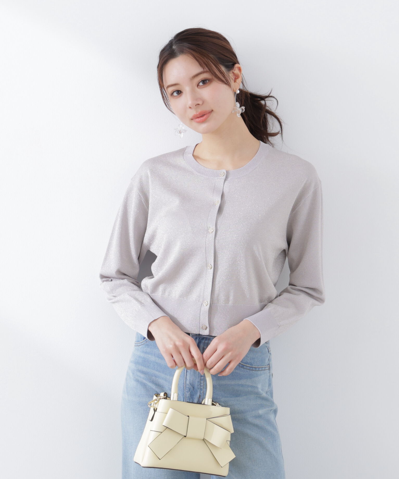 PROPORTION BODY DRESSING「＜ウォッシャブル/UV＞ベーシックカーディガン　26SS」|カーディガン|