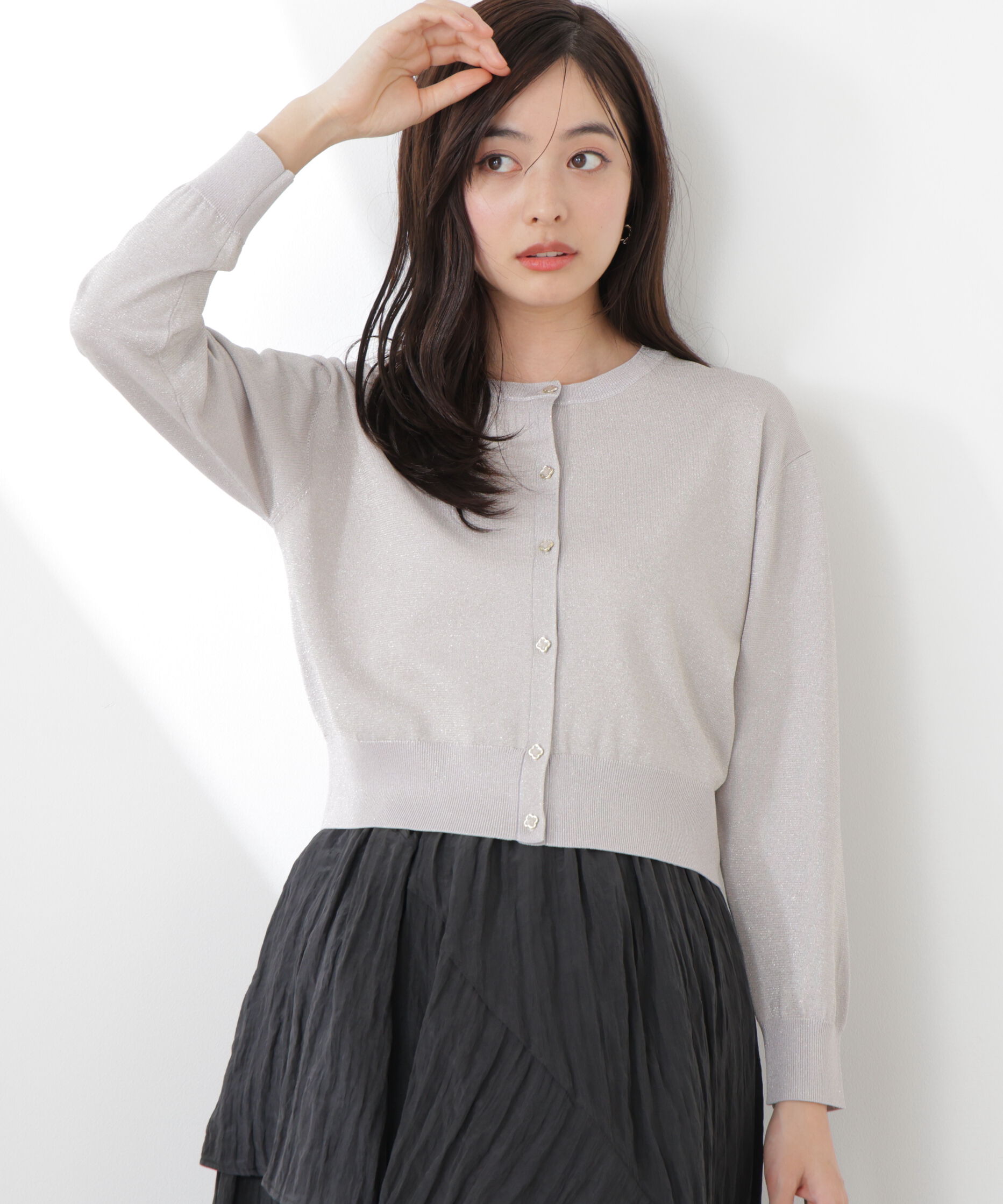 PROPORTION BODY DRESSING「＜ウォッシャブル/UV＞ベーシックカーディガン　26SS」|カーディガン|