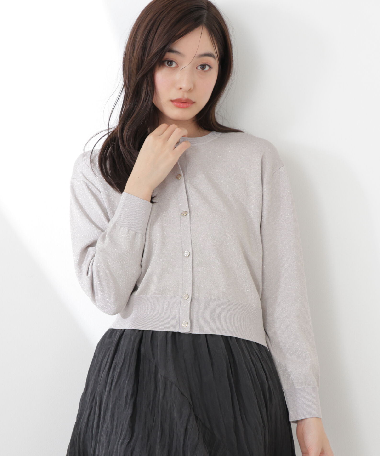 PROPORTION BODY DRESSING「＜ウォッシャブル/UV＞ベーシックカーディガン　26SS」|カーディガン|