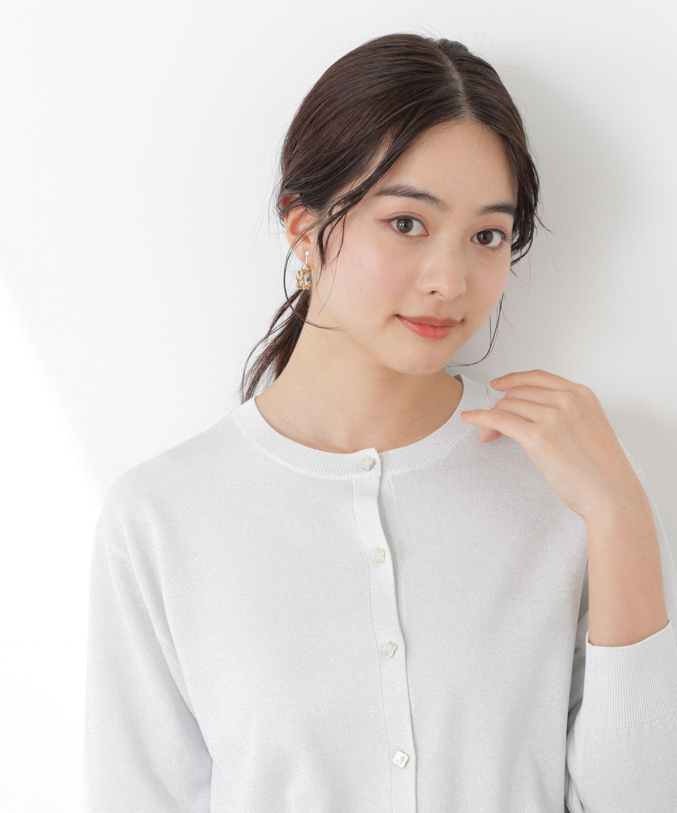 PROPORTION BODY DRESSING「＜ウォッシャブル/UV＞ベーシックカーディガン　26SS」|カーディガン|