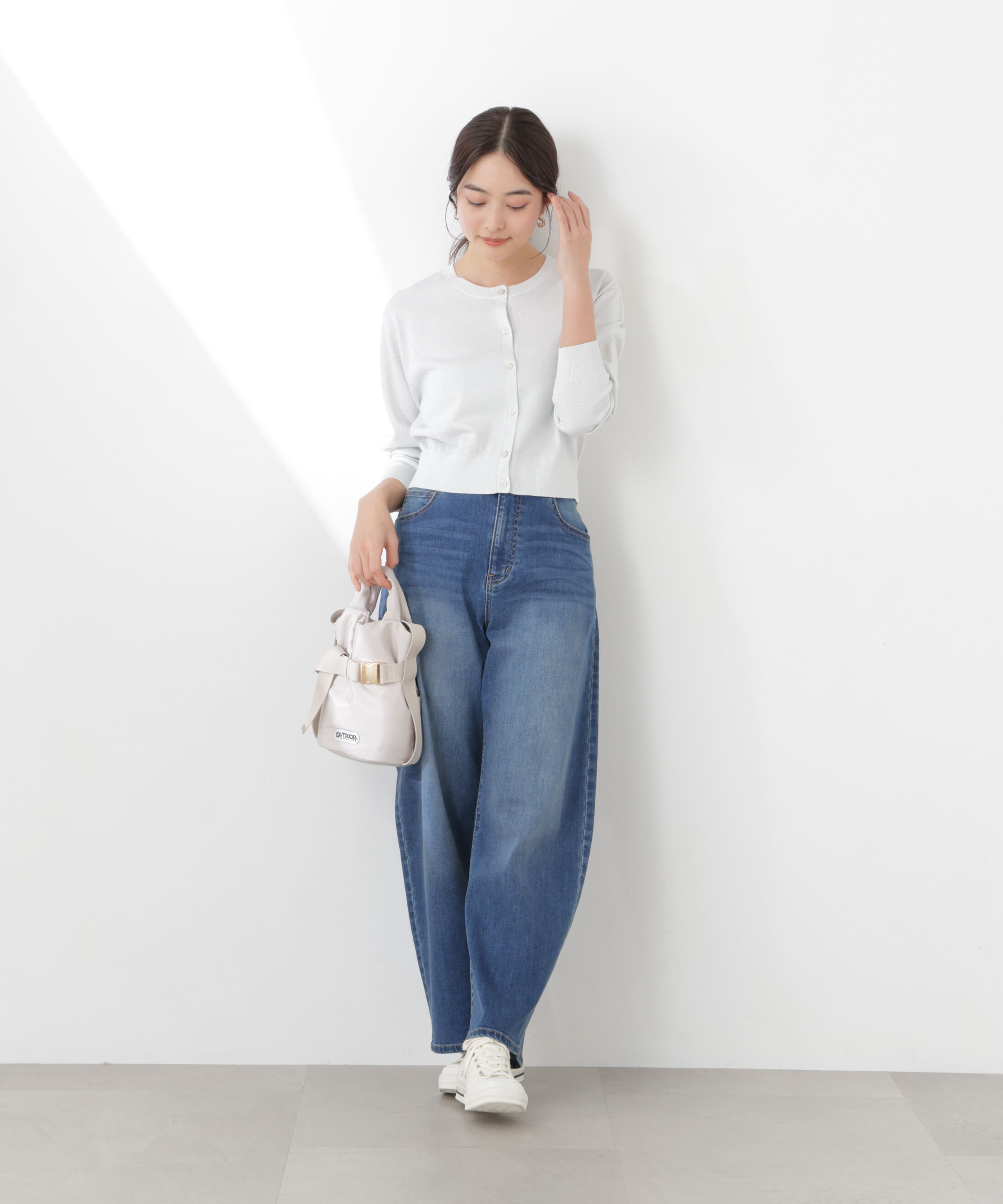 PROPORTION BODY DRESSING「＜ウォッシャブル/UV＞ベーシックカーディガン　26SS」|カーディガン|