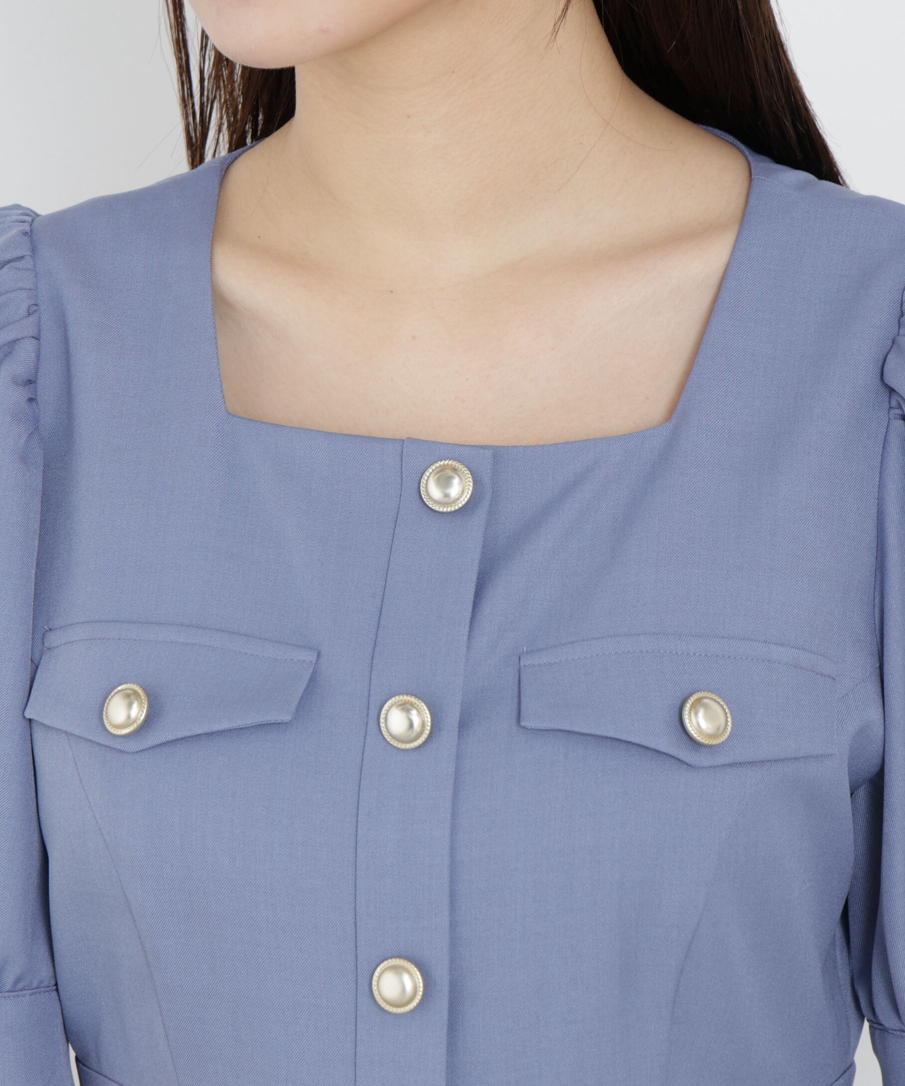 PROPORTION BODY DRESSING「フロント釦ワンピース　26SS」|ワンピース|