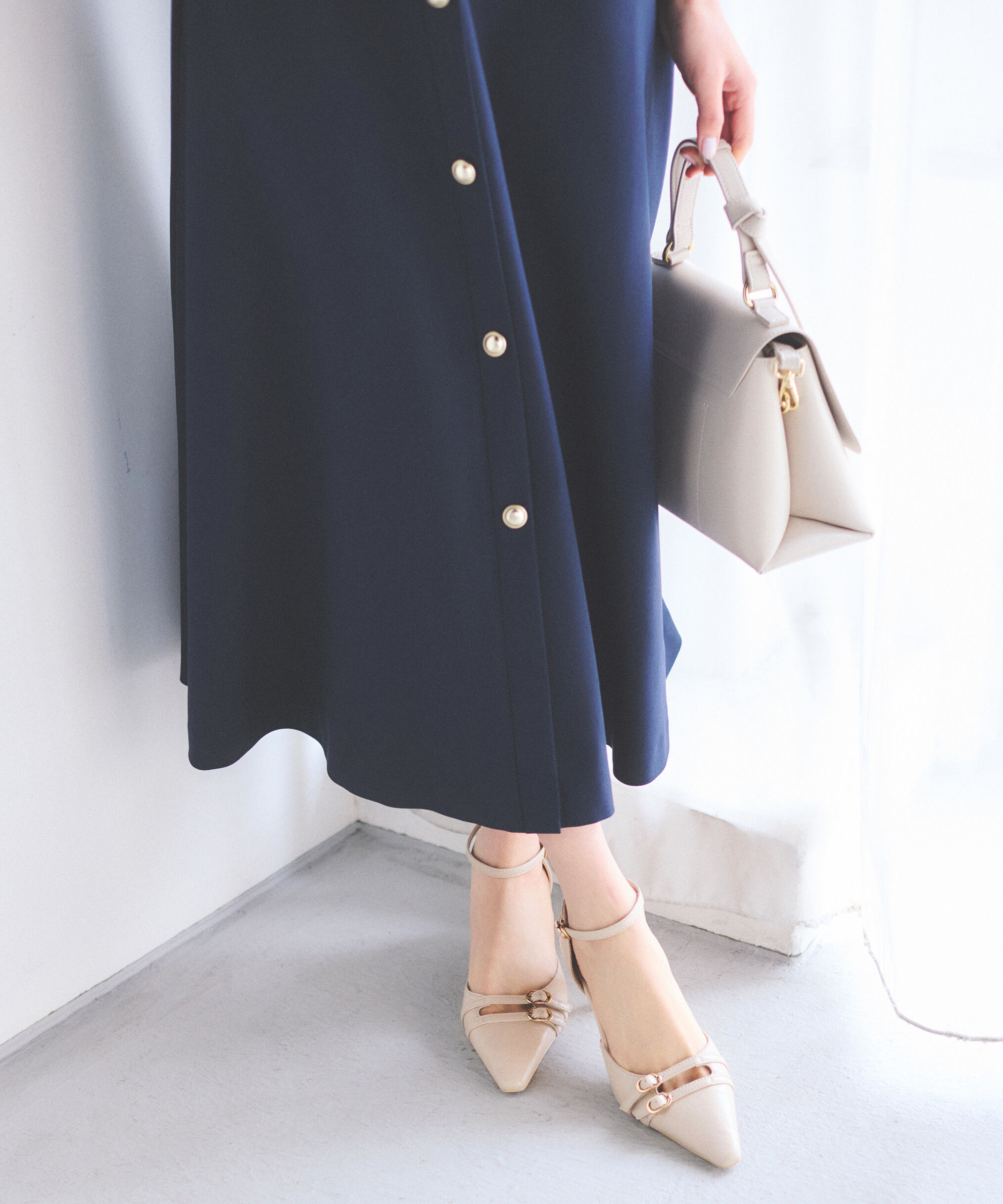 PROPORTION BODY DRESSING「フロント釦ワンピース　26SS」|ワンピース|