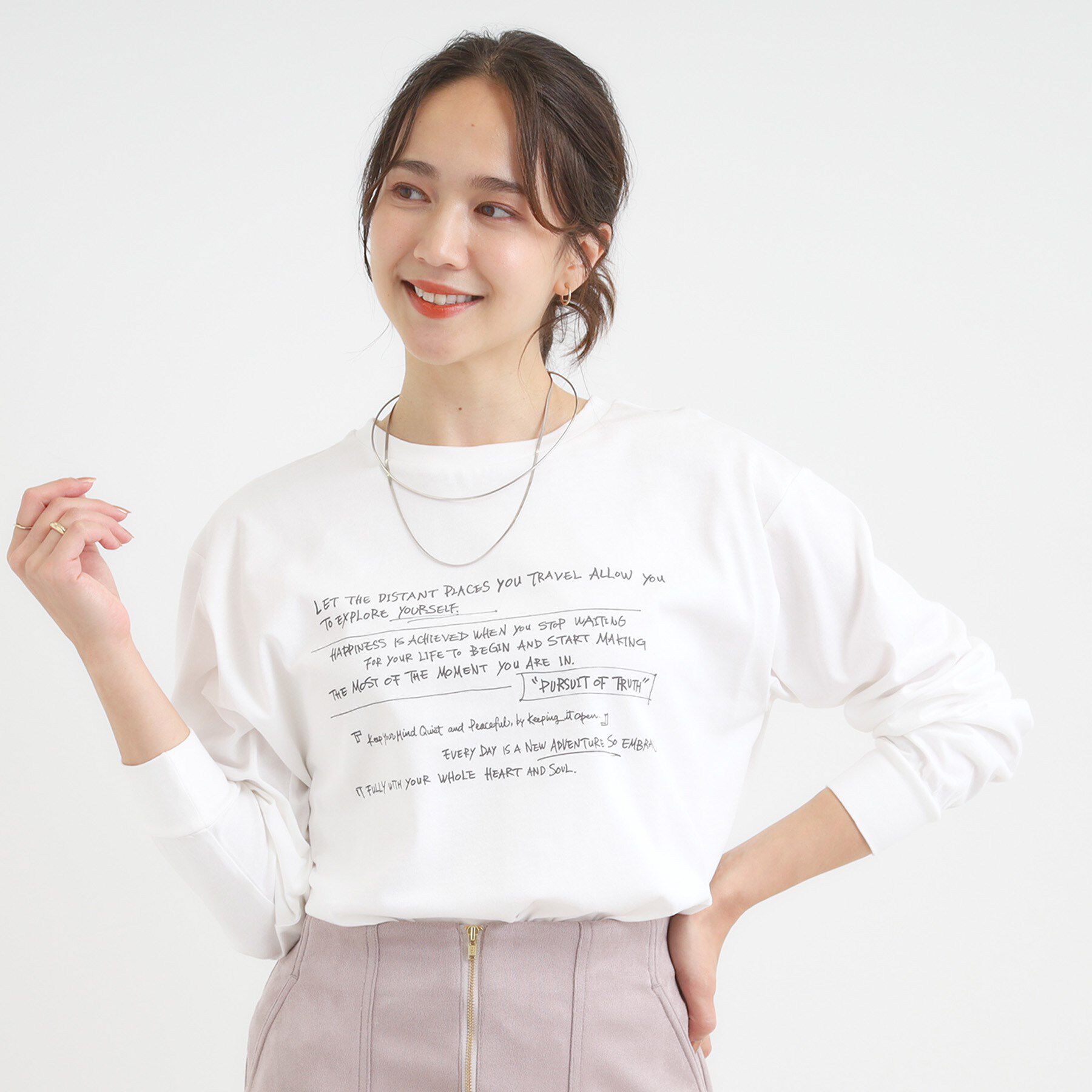 SHOO･LA･RUE「グラフィックアソート ベーシックロンT」|Tシャツ・カットソー|