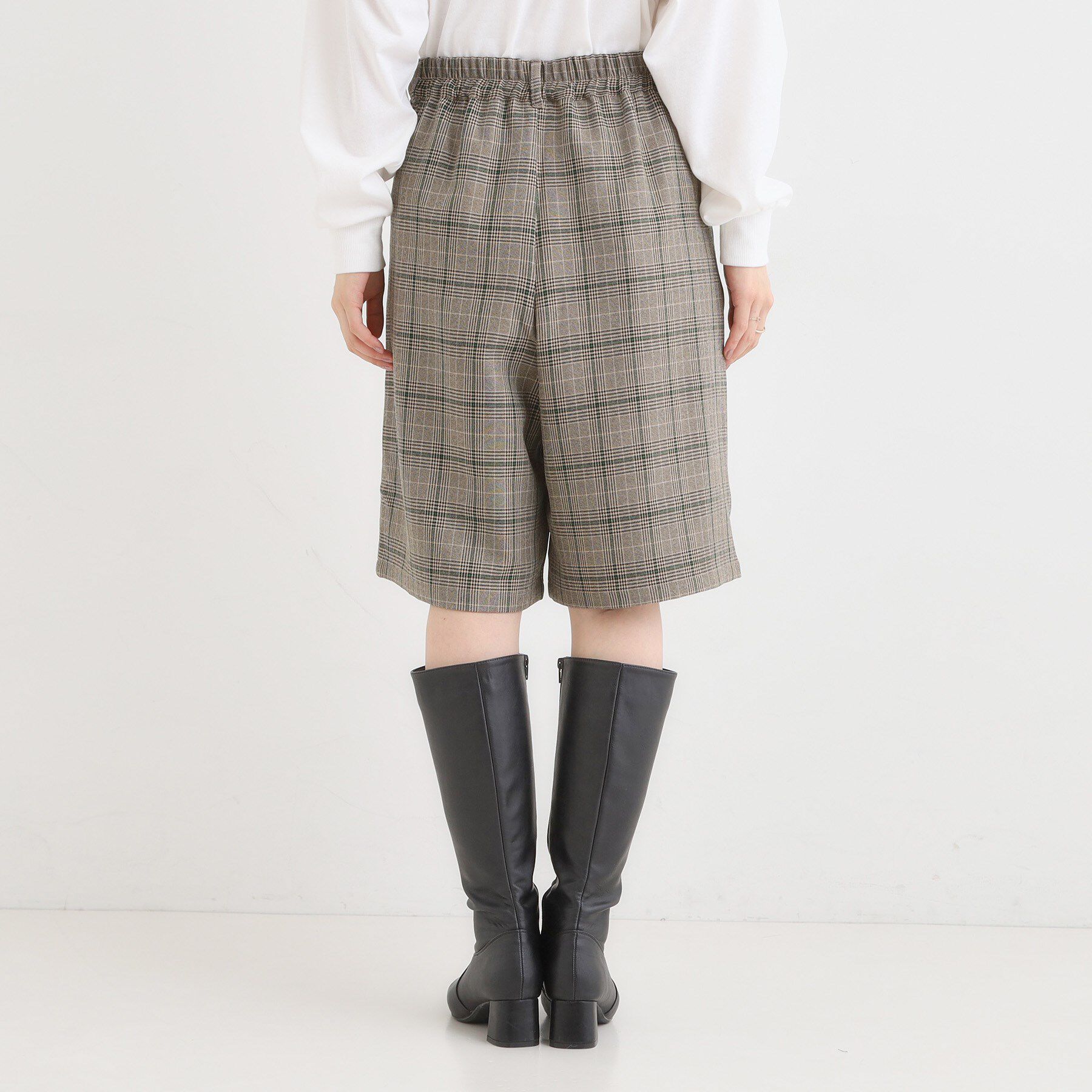 SHOO･LA･RUE「【セットアップ可】チェック柄タックハーフパンツ」|その他|