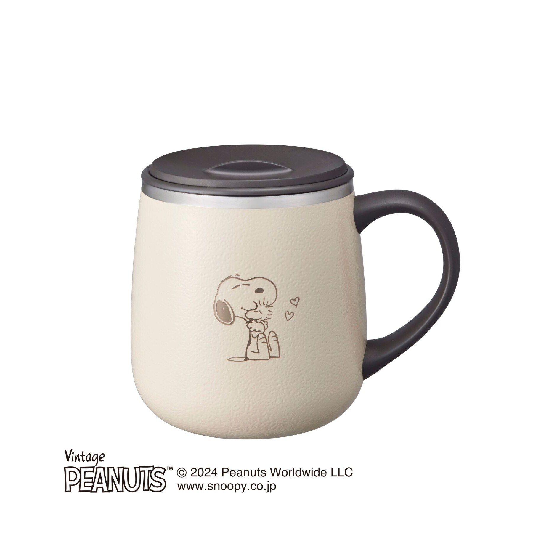 212 KITCHEN STORE「PEANUTS 蓋つきステンレスマグ Short ECUR ＜BRUNO ブルーノ＞」|グラス・マグカップ|