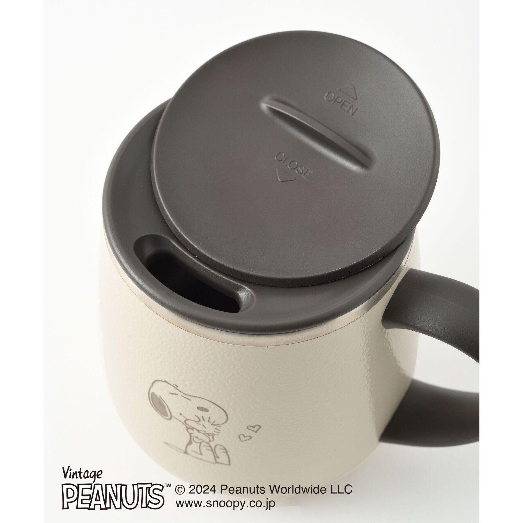 212 KITCHEN STORE「PEANUTS 蓋つきステンレスマグ Short ECUR ＜BRUNO ブルーノ＞」|グラス・マグカップ|