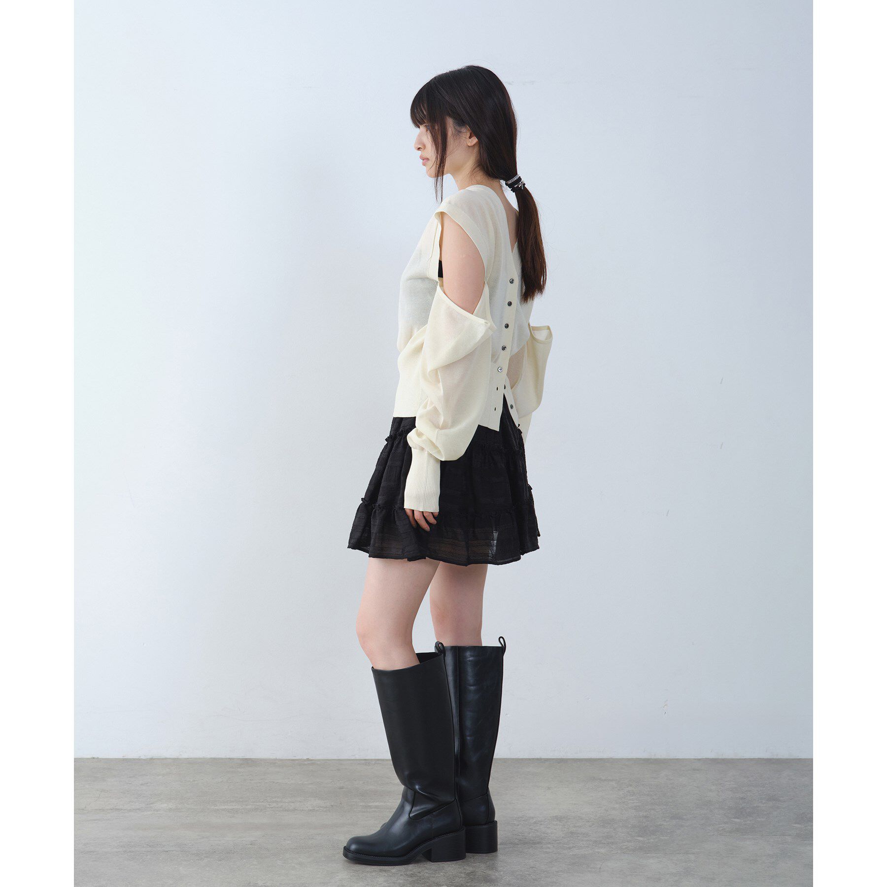 CODE A「dream ruffle lace mini skirt」|スカート|