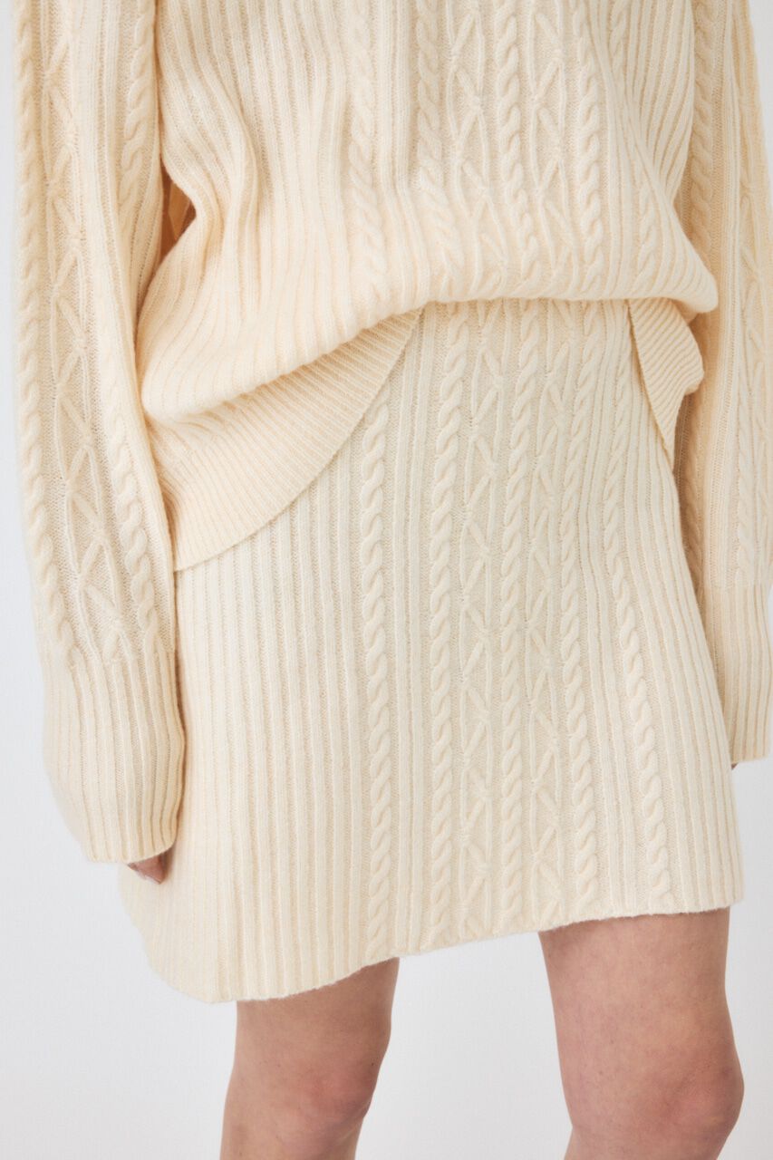 MOUSSY「RIB CABLE ミニスカート」|スカート|