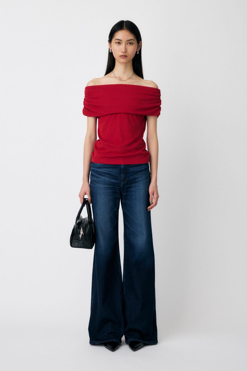 MOUSSY「SHEER OFF SHOULDER トップス」|その他|