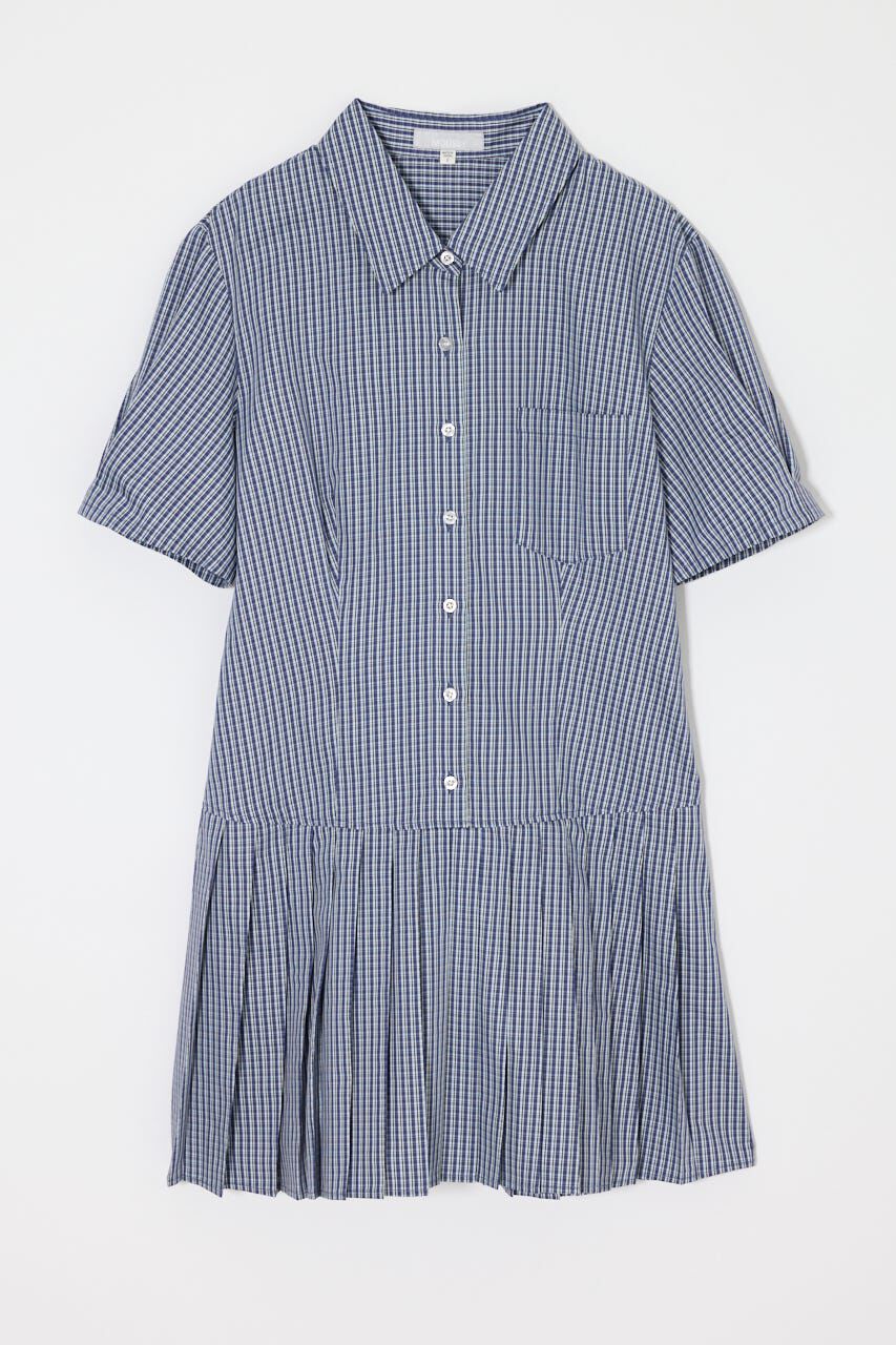 MOUSSY「PLEATED SHIRT MINI ドレス」|ワンピース|
