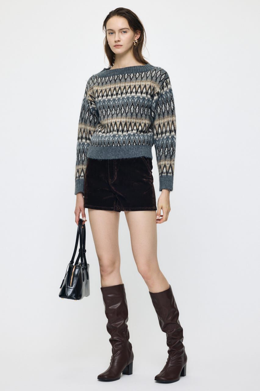 MOUSSY「VELVET MICRO ショーツ」|デニム|