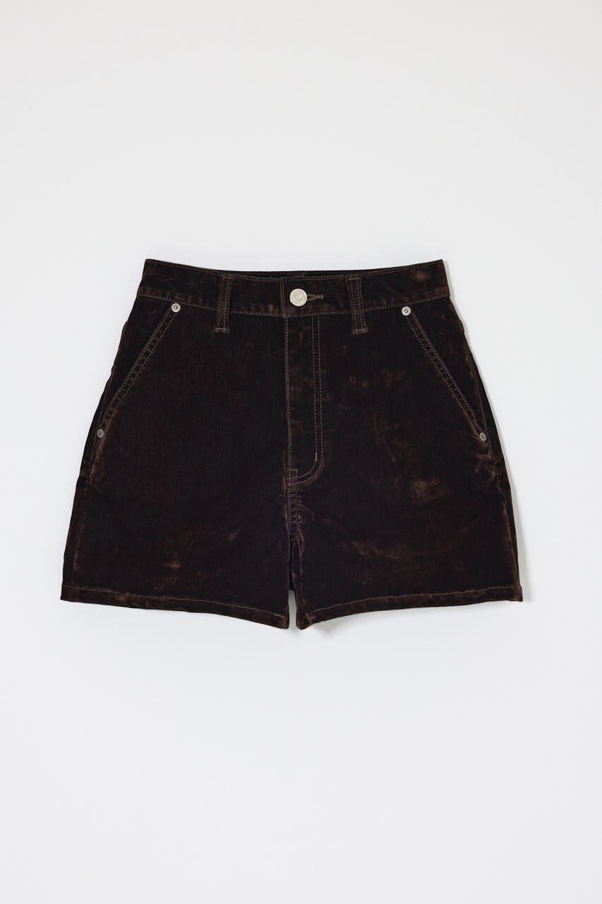 MOUSSY「VELVET MICRO ショーツ」|デニム|