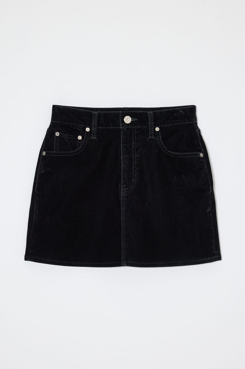 MOUSSY「VELVET MINI スカート」|スカート|BLK