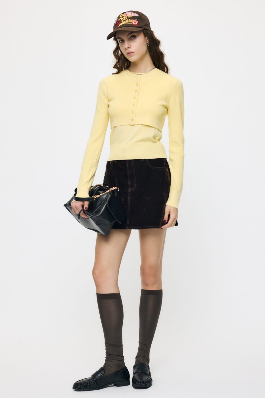 MOUSSY「VELVET MINI スカート」|スカート|