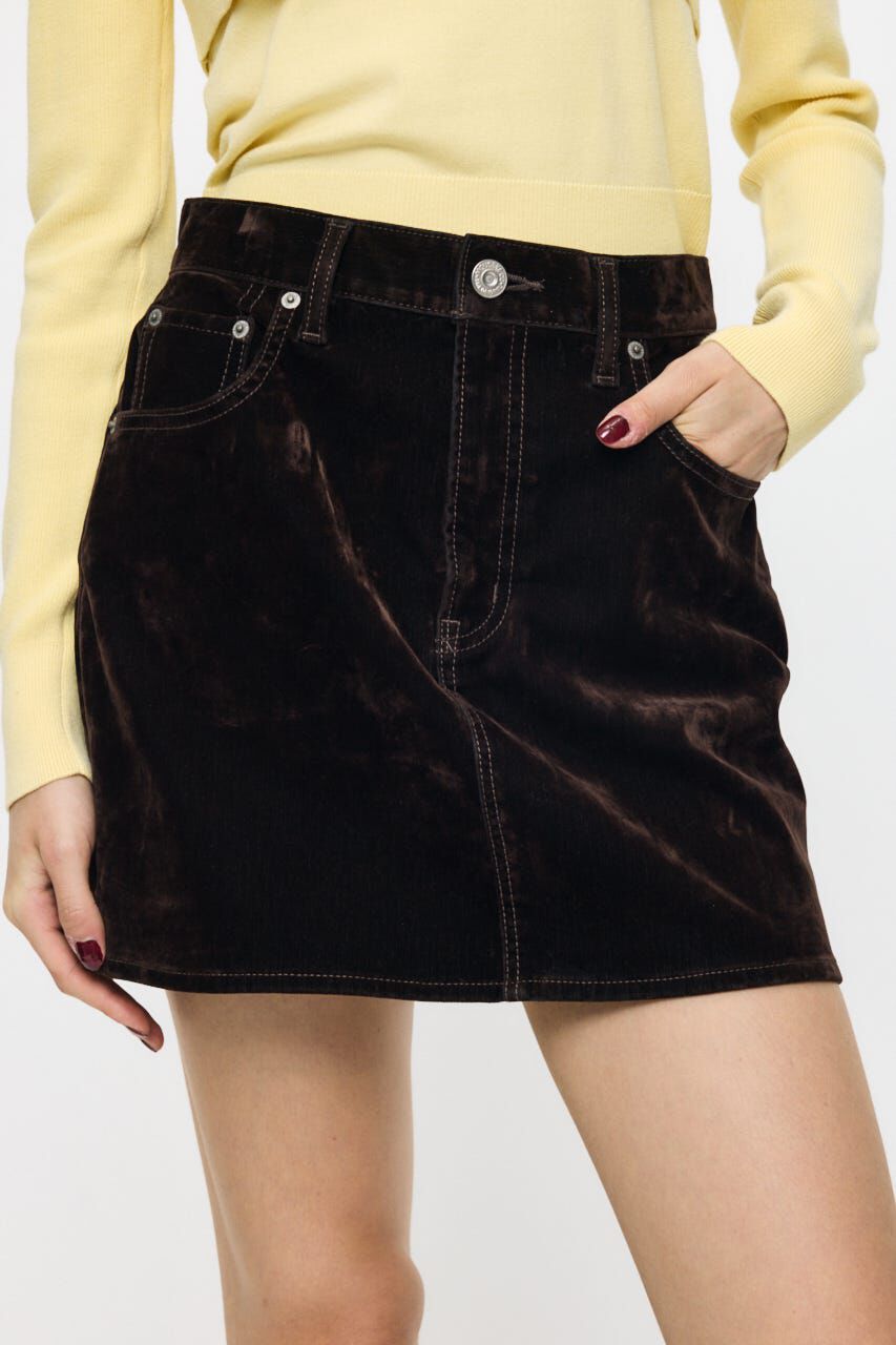 MOUSSY「VELVET MINI スカート」|スカート|