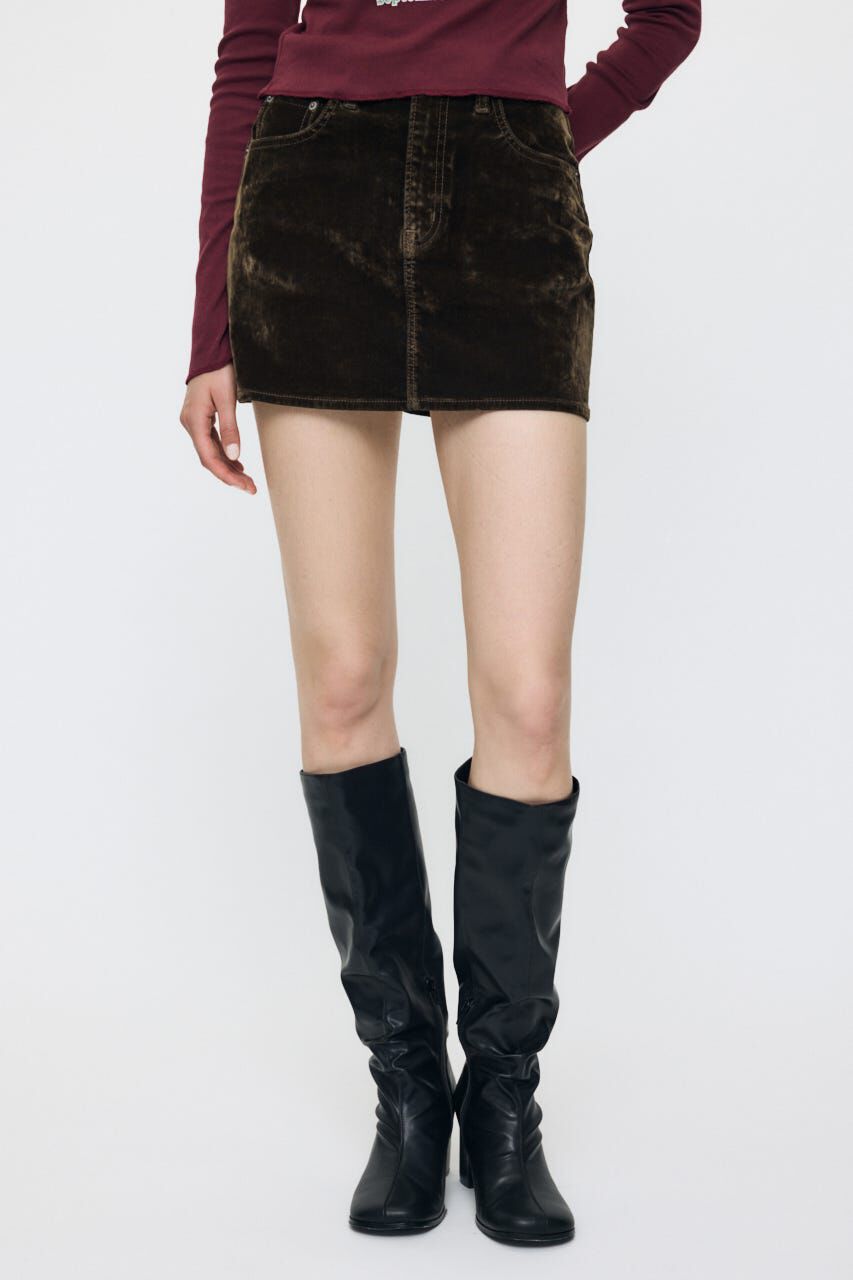 MOUSSY「VELVET MINI スカート」|スカート|