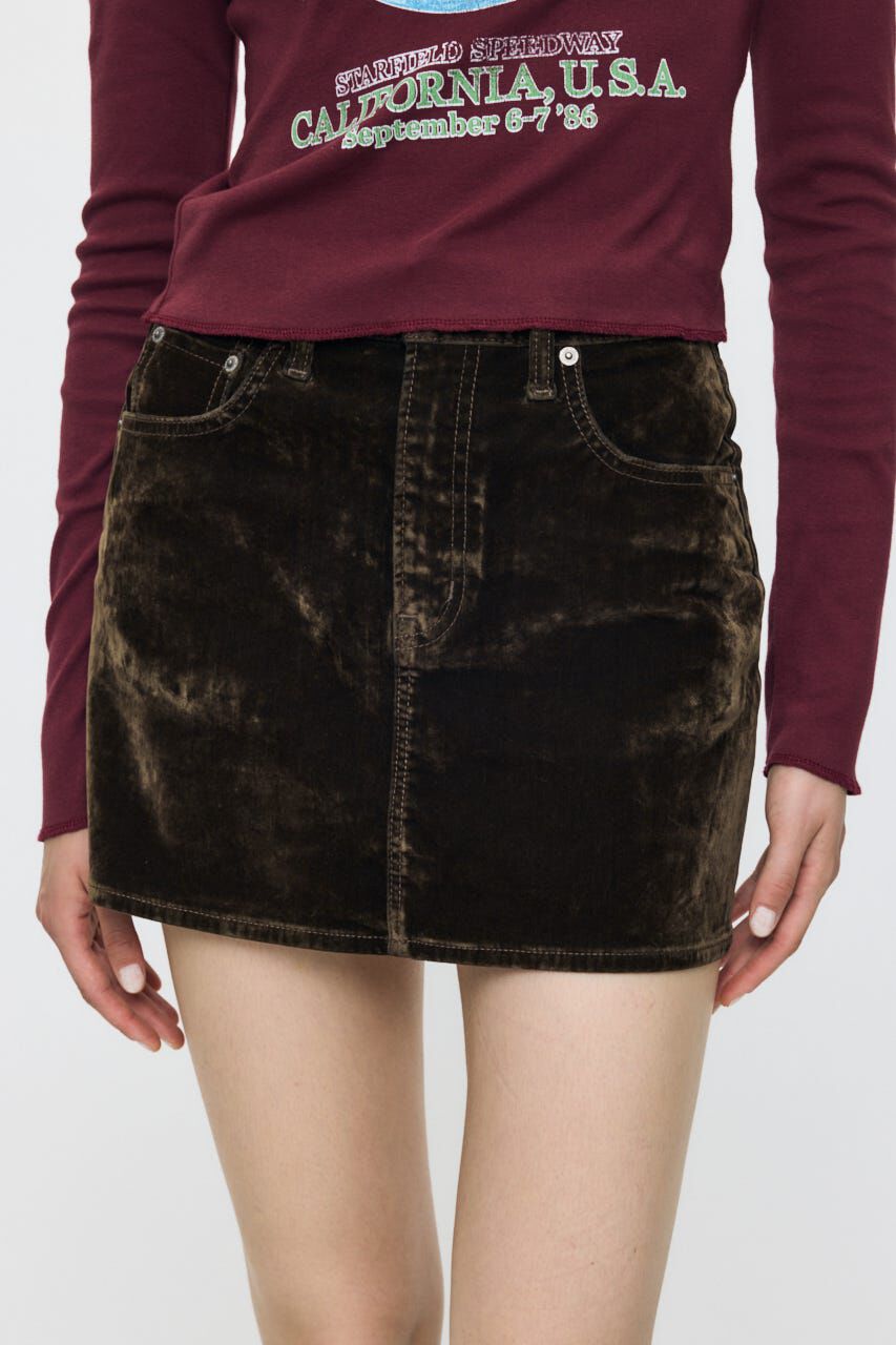 MOUSSY「VELVET MINI スカート」|スカート|