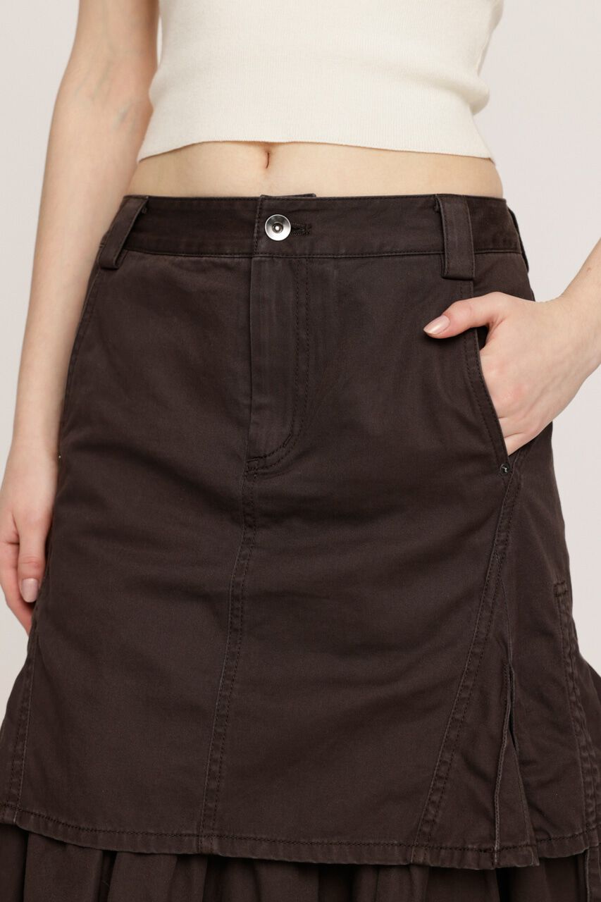 SLY「L／W WASHED MIDDLE MERMAID スカート」|スカート|