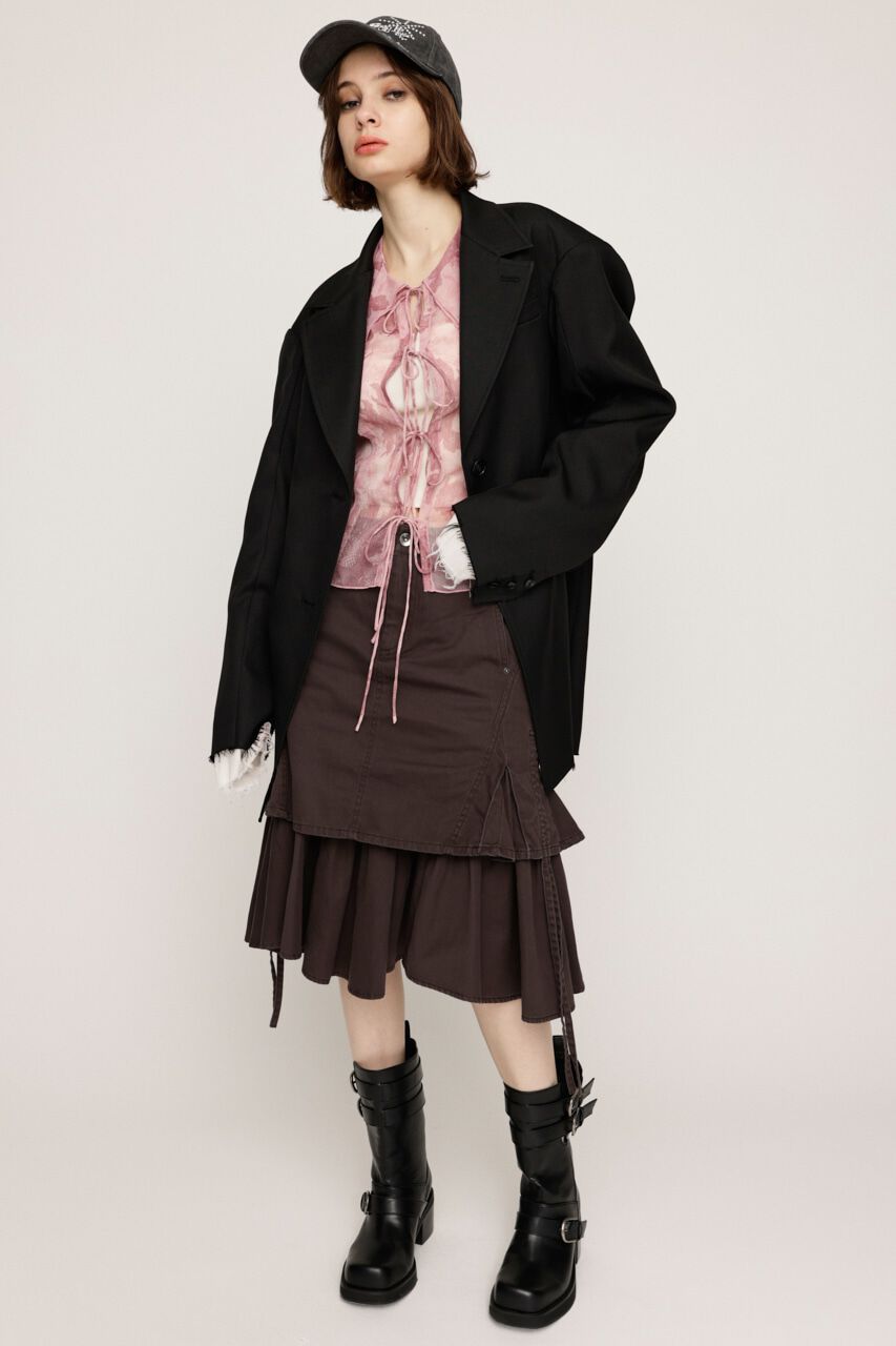 SLY「L／W WASHED MIDDLE MERMAID スカート」|スカート|
