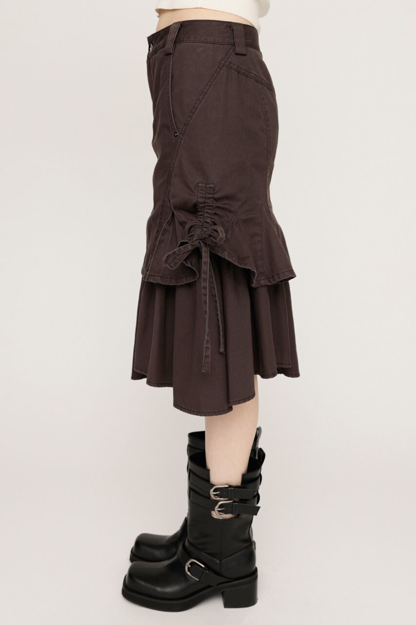 SLY「L／W WASHED MIDDLE MERMAID スカート」|スカート|