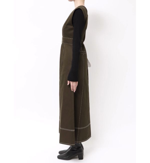 LAGUNAMOON「【別注Dickies】ZIPジャンパースカート」|ジャンパースカート|