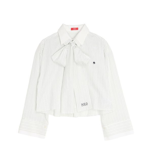 LAGUNAMOON「【POLO BCSコラボ】【マシンウォッシャブル】ボウタイシャツ」|シャツ・ブラウス|