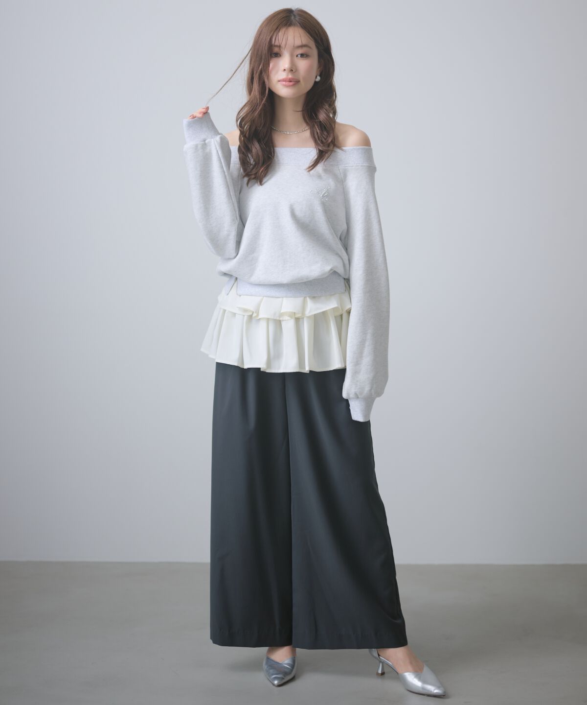 アンドクチュール「フリルミニスカートセットパンツ」|その他|