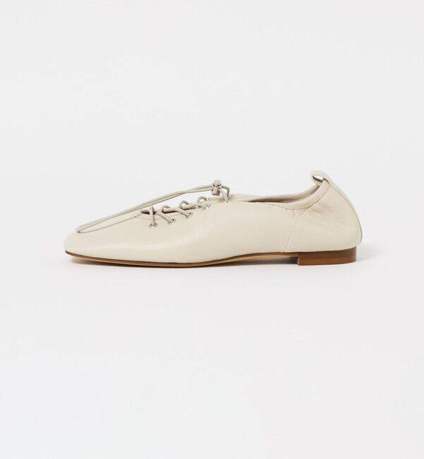 ODETTE E ODILE「ソフトレースアップ フラット10&uarr;」|バレエシューズ|NATURAL