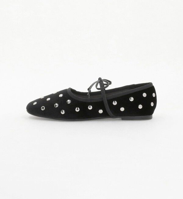 ODETTE E ODILE「＜SY＞マルチドットバレエ V フラット10&uarr;」|バレエシューズ|BLACK
