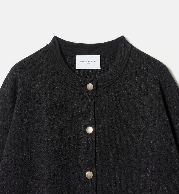 UNITED ARROWS「ラメ ジャガード カーディガン ‐ウォッシャブル‐」|カーディガン|