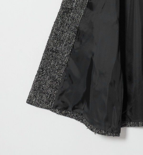 UNITED ARROWS「ループ ツイード パイピング ミドルコート」|ステンカラーコート|