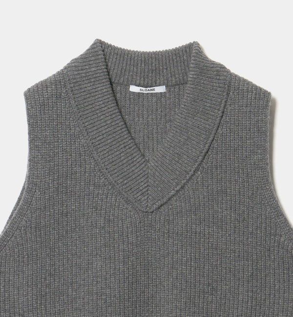 UNITED ARROWS「【別注】＜SLOANE＞Vネック ベスト」|ベスト・ジレ|