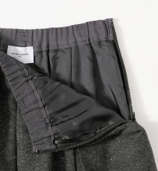 UNITED ARROWS「ネップ プリーツ ロングスカート」|スカート|