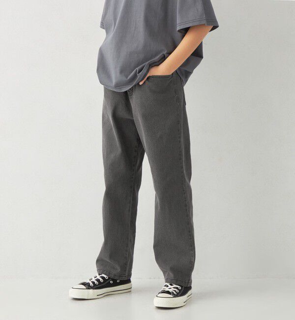 UNITED ARROWS green label relaxing「ストレッチデニム ストレートパンツ / キッズ  100cm-160cm - ストレッチ -」|デニム|