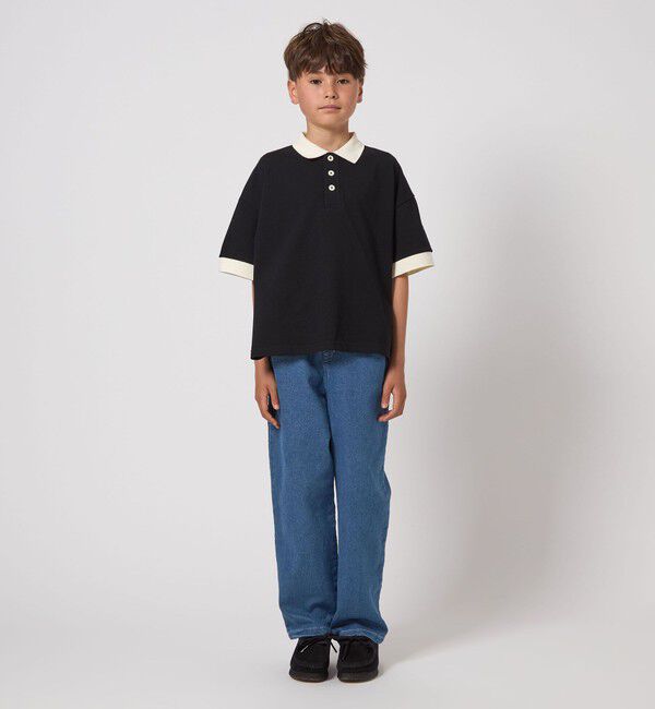 UNITED ARROWS green label relaxing「ストレッチデニム ストレートパンツ / キッズ  100cm-160cm - ストレッチ -」|デニム|