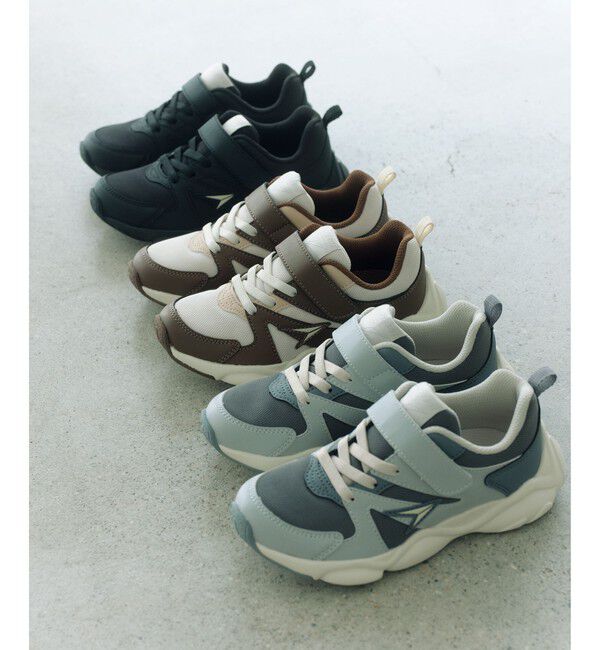 UNITED ARROWS green label relaxing「【別注】＜瞬足＞スニーカー / キッズ  19cm-25cm」|スニーカー|MD.GRAY